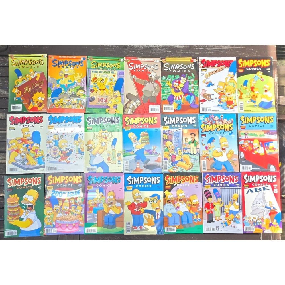 Vintage Simpsons Comics Bongo Comics - 38 Issues Direct Edition Matt Groening